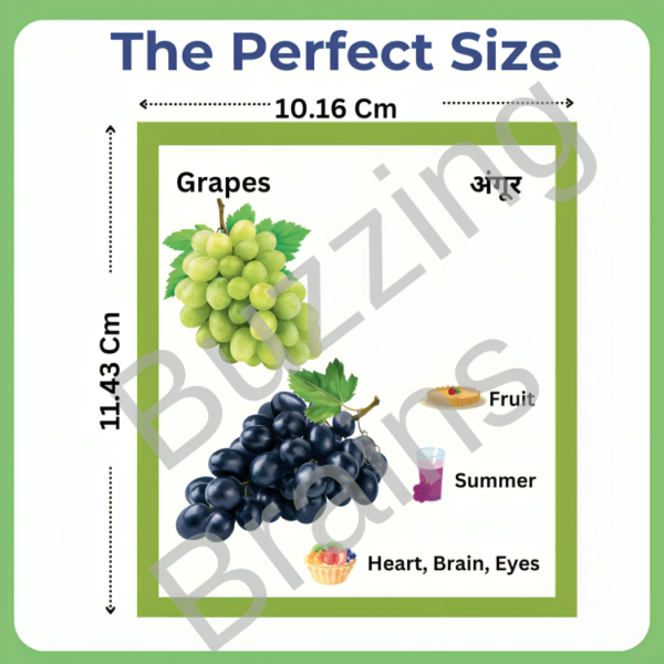 Fruits Flashcard- 30 cards - know seasons and benefits of fruits. - Image 2