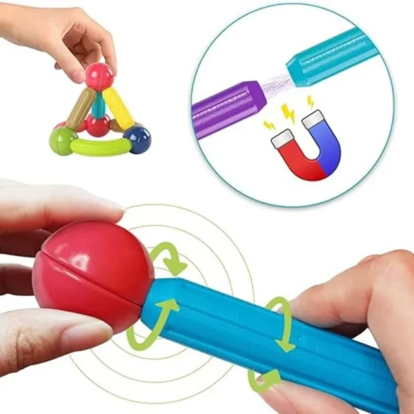 24 Pcs Magnetic Stick & Ball For Develop Creative Minds - Image 5