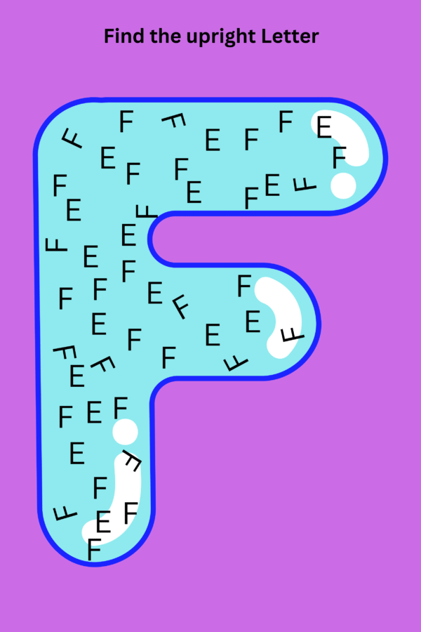 Find the upright letter
