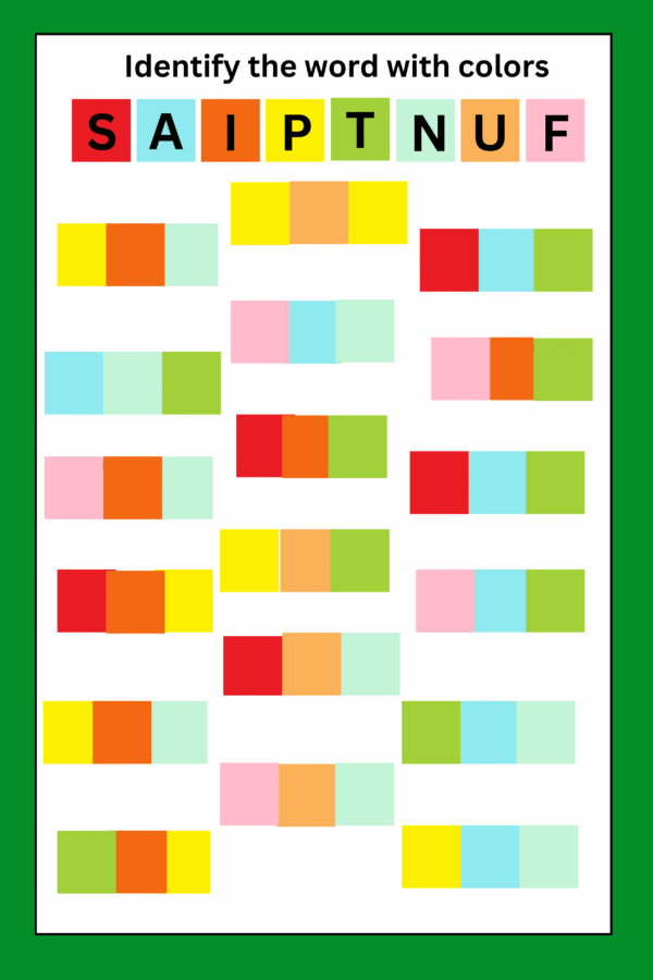 Color the letters
