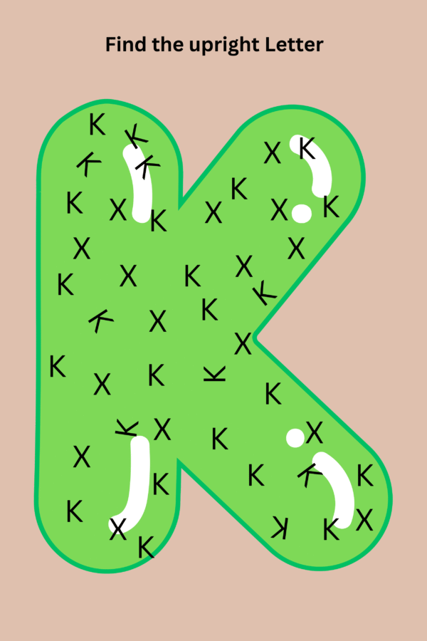 Find the upright letter