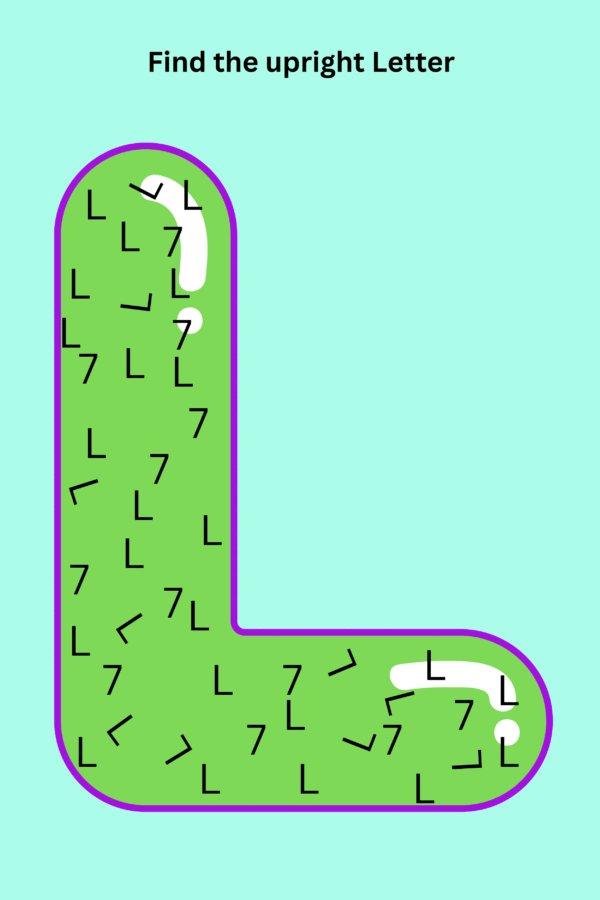 Find the upright letter