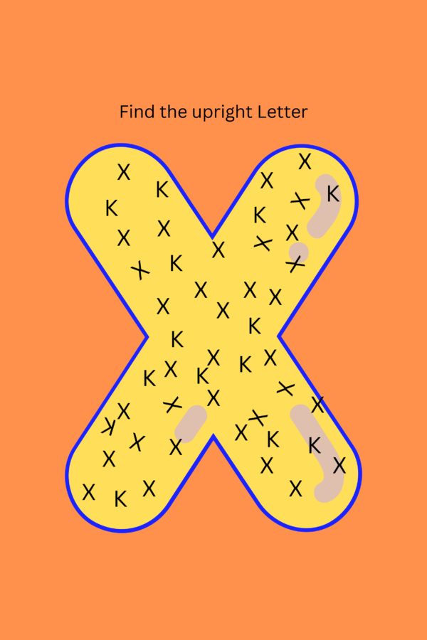 Find the upright letter