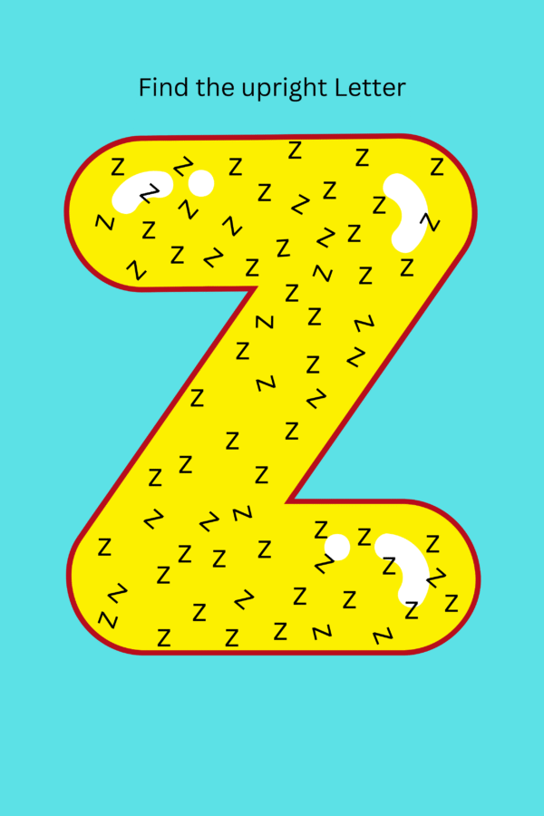 Find the upright letter
