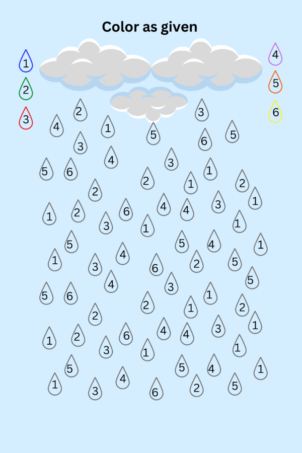 Color the drops