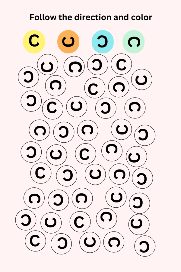 Color the letters