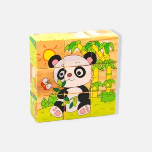 Wooden 6 Face Puzzle Cube - Image 6